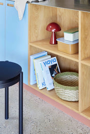 Hübsch Mush Bärbar Bordslampa, Röd - Azalea Home
