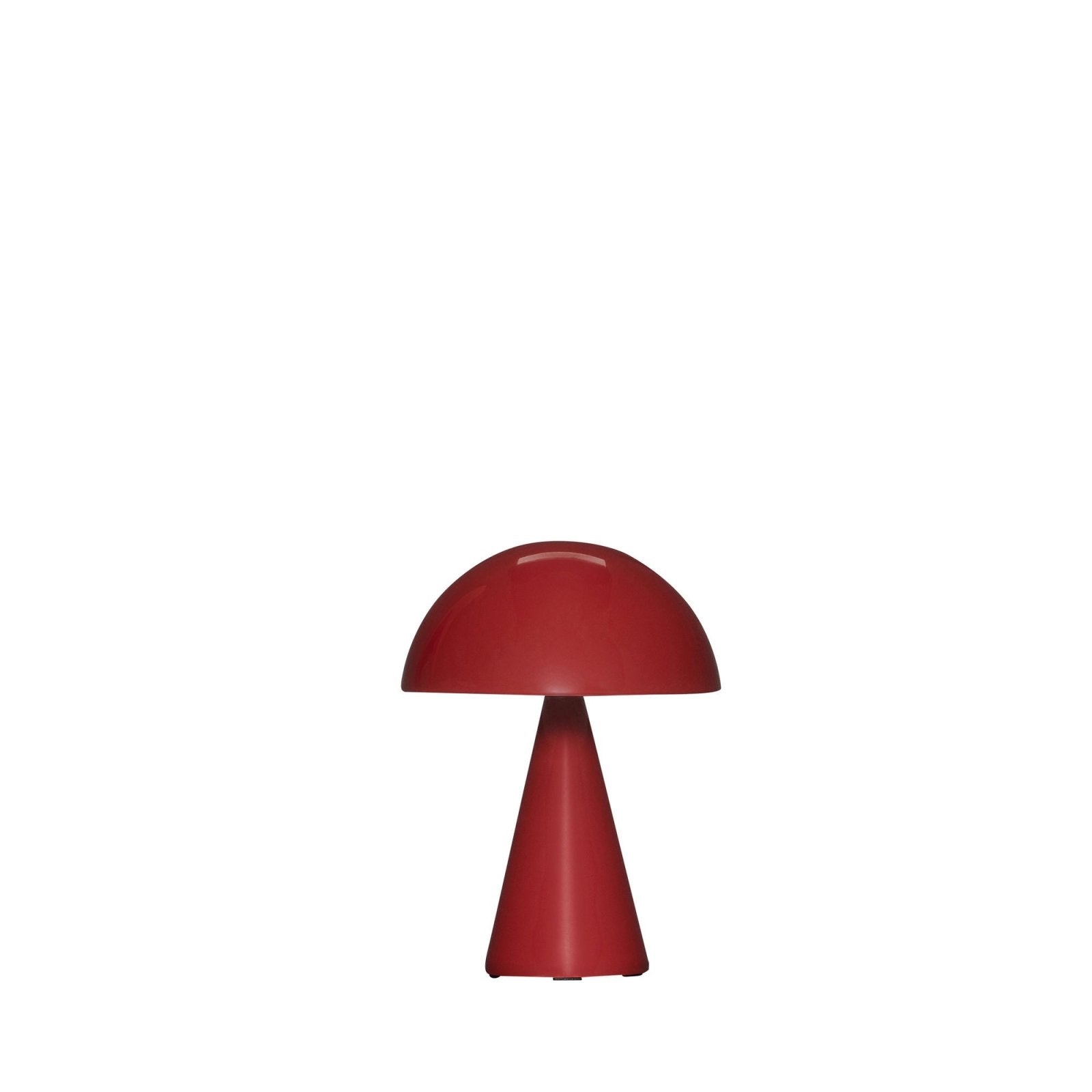 Hübsch Mush Bärbar Bordslampa, Röd - Azalea Home