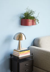 Hübsch Mush Mini Bordslampa, Nickel - Azalea Home