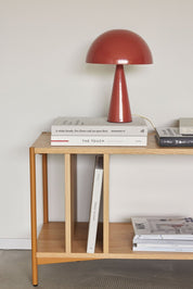 Hübsch Mush Mini Bordslampa, Röd - Azalea Home