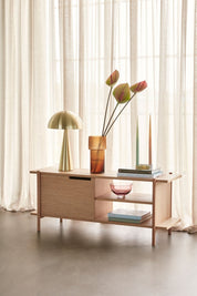 Hübsch Mush Tall Bordslampa, Mässing - Azalea Home