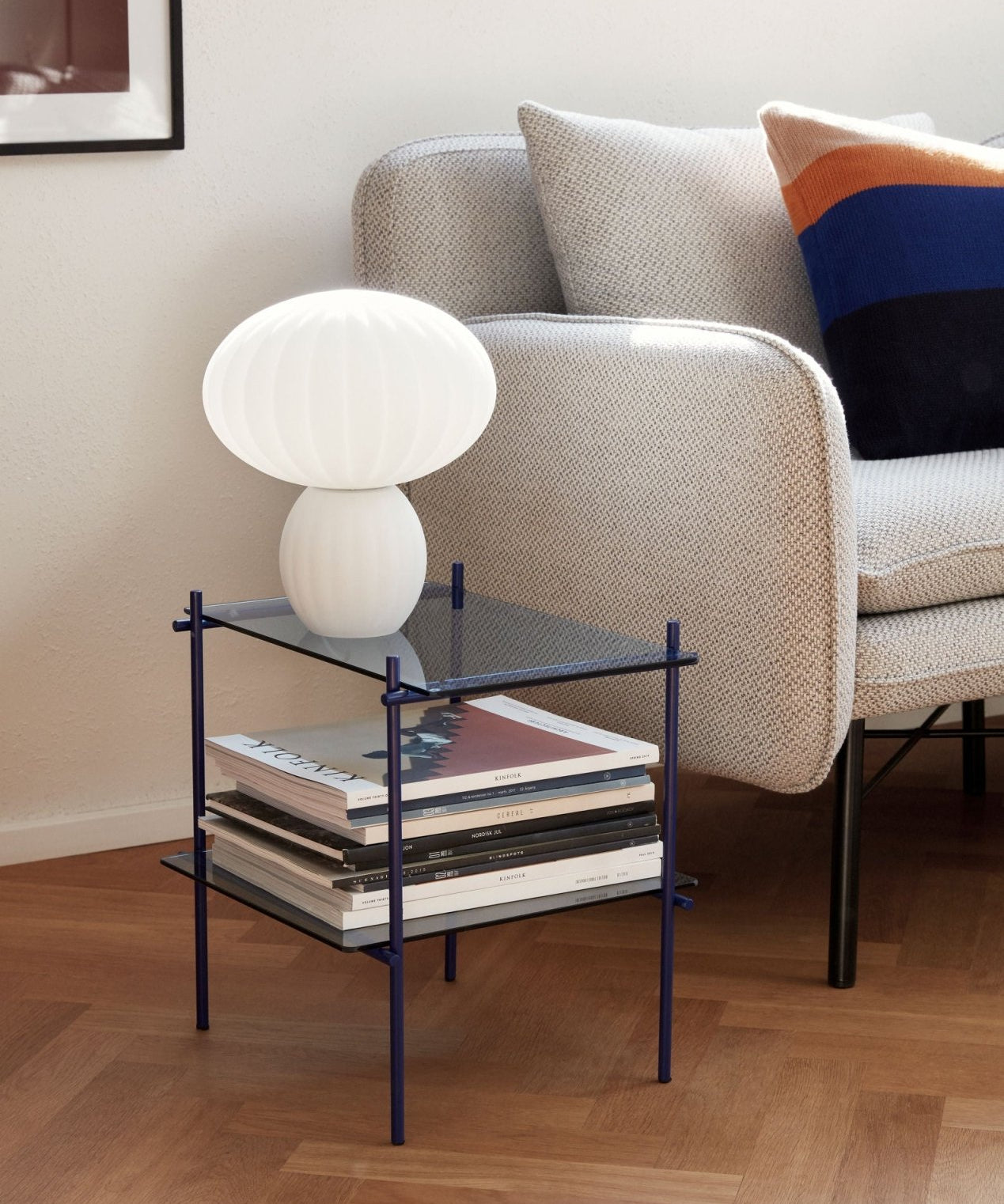 Hübsch Niche Sidobord, Blå - Azalea Home