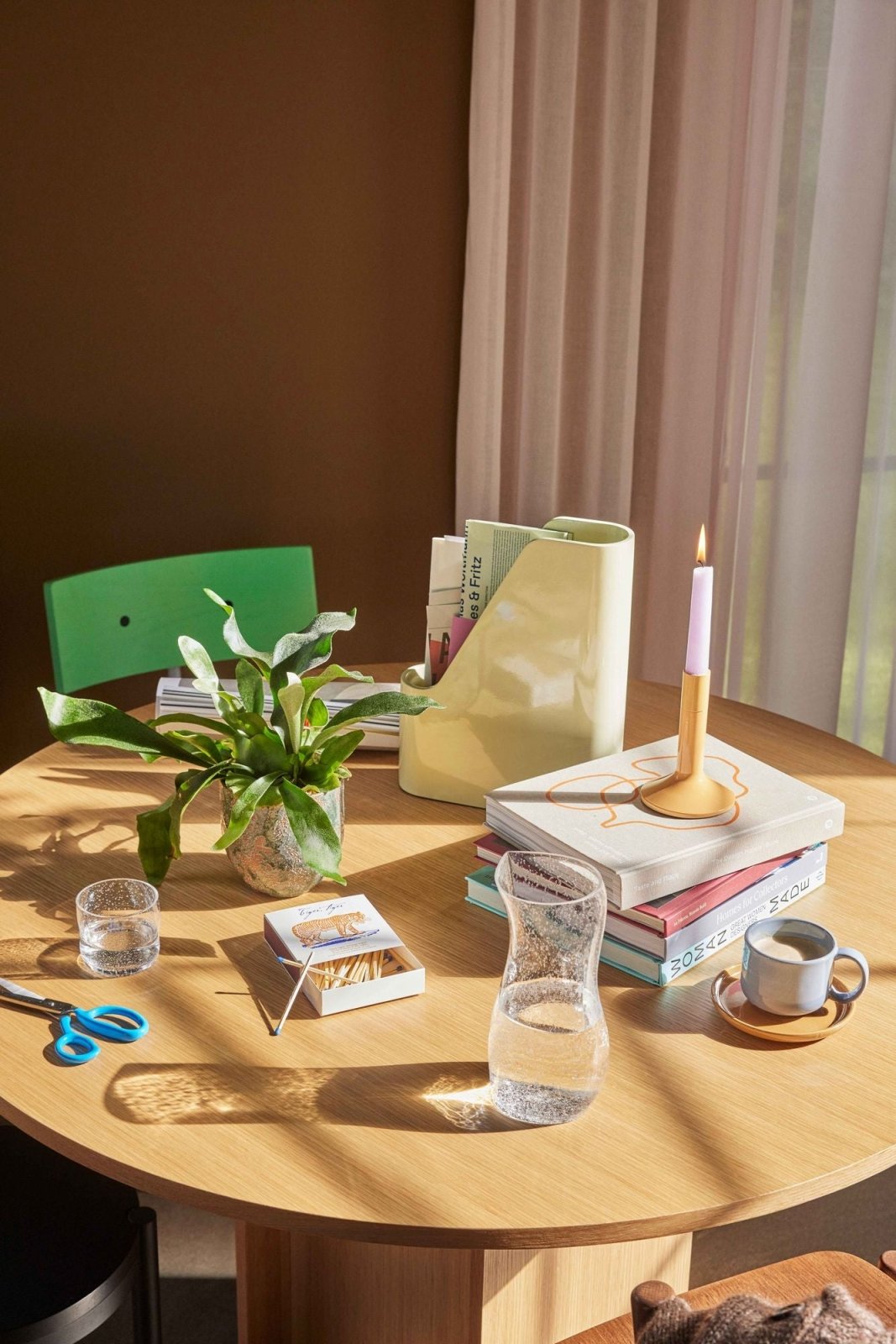 Hübsch Normu Kruka 2 - Pack, Brun/grön - Azalea Home