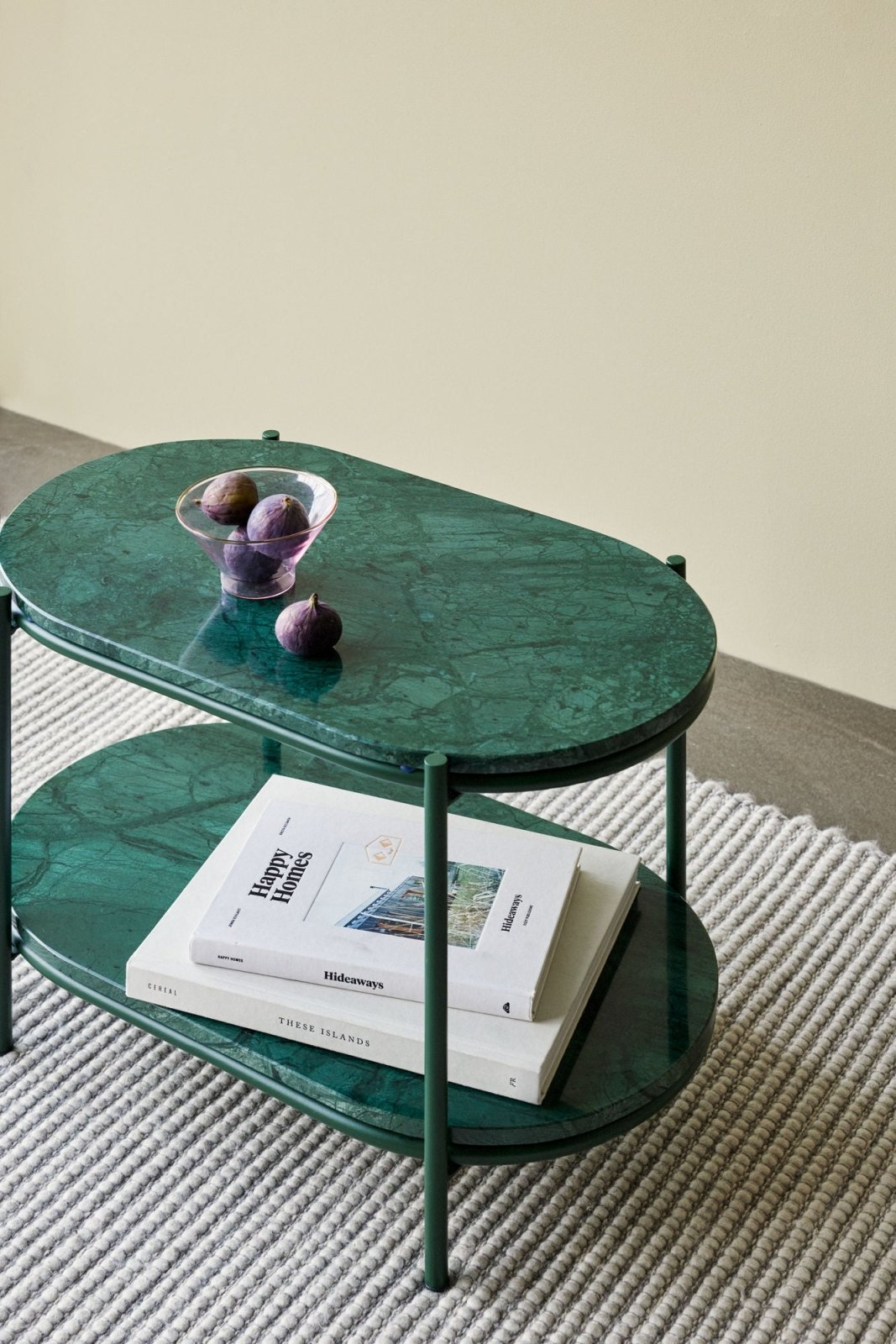Hübsch Nusa Sidobord Marmor, Mörkgrön - Azalea Home