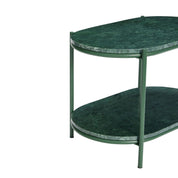 Hübsch Nusa Sidobord Marmor, Mörkgrön - Azalea Home