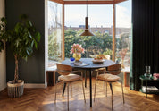 Hübsch Nusa Sidobord Marmor, Mörkgrön - Azalea Home