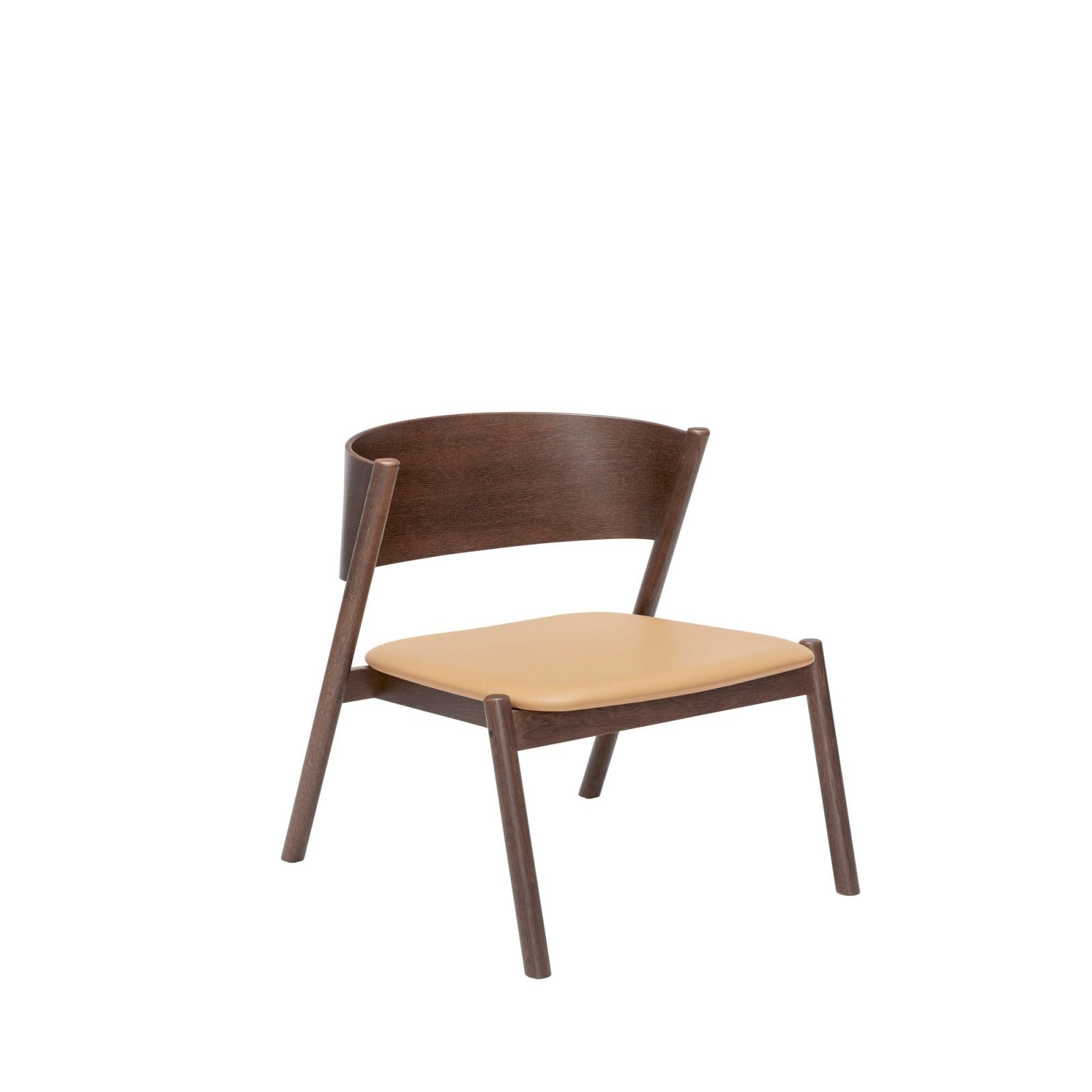 Hübsch Oblique Loungestol, Brun - Azalea Home