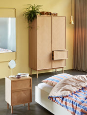 Hübsch Pamper Bordsspegel, Mässing/Terrazzo - Azalea Home
