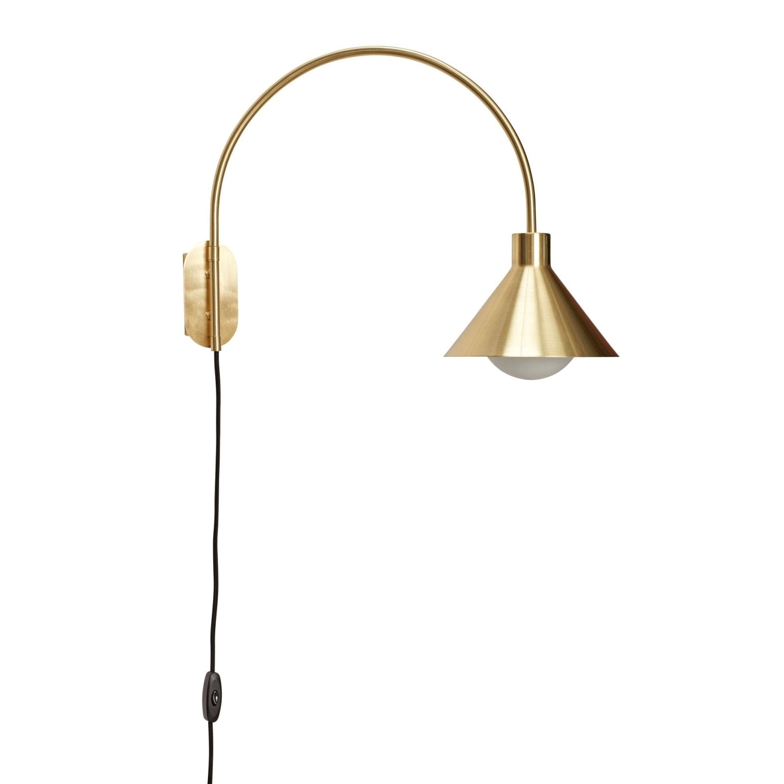 Hübsch Pipe Vägglampa, Mässing - Azalea Home