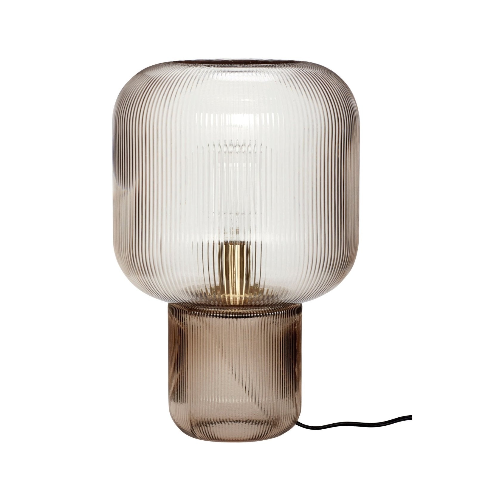 Hübsch Pirum Bordslampa, Brun - Azalea Home