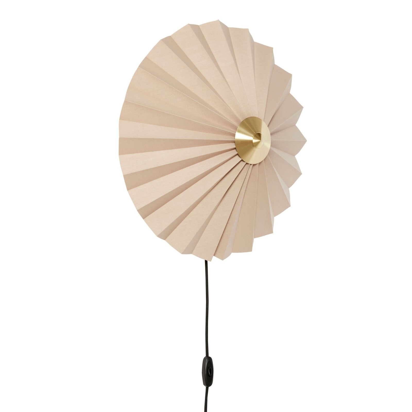 Hübsch Pliss Vägglampa Beige - Azalea Home