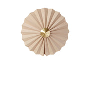 Hübsch Pliss Vägglampa Beige - Azalea Home