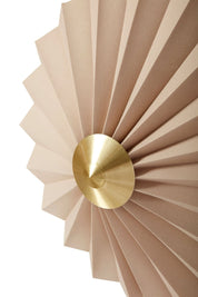 Hübsch Pliss Vägglampa Beige - Azalea Home