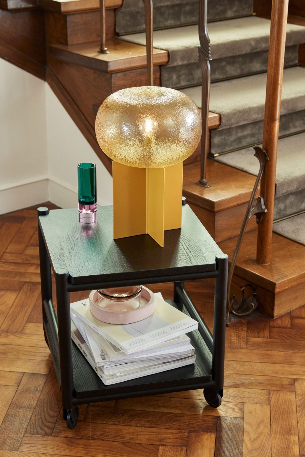 Hübsch Podium Bordslampa Bärnsten - Azalea Home