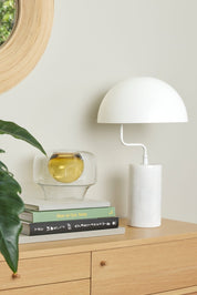 Hübsch Poise Bordslampa, Vit - Azalea Home