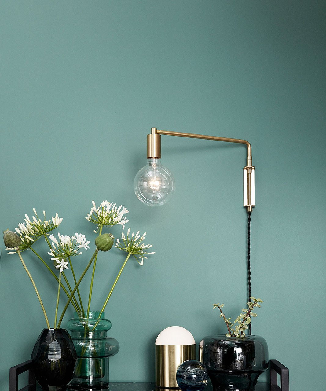Hübsch Pyke Vägglampa, Mässing - Azalea Home