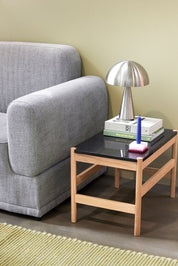 Hübsch Raw Sidobord, Svart / Natur - Azalea Home