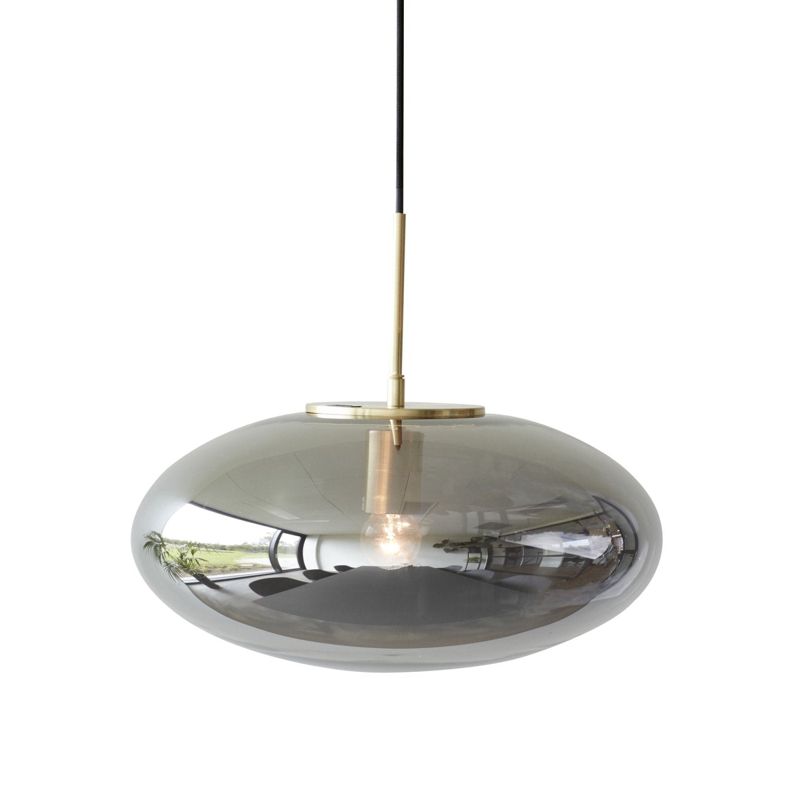 Hübsch Reflect Taklampa, Smoke - Azalea Home