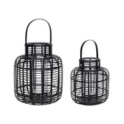 Hübsch Reservoir Ljuslykta Svart 2 - Pack - Azalea Home