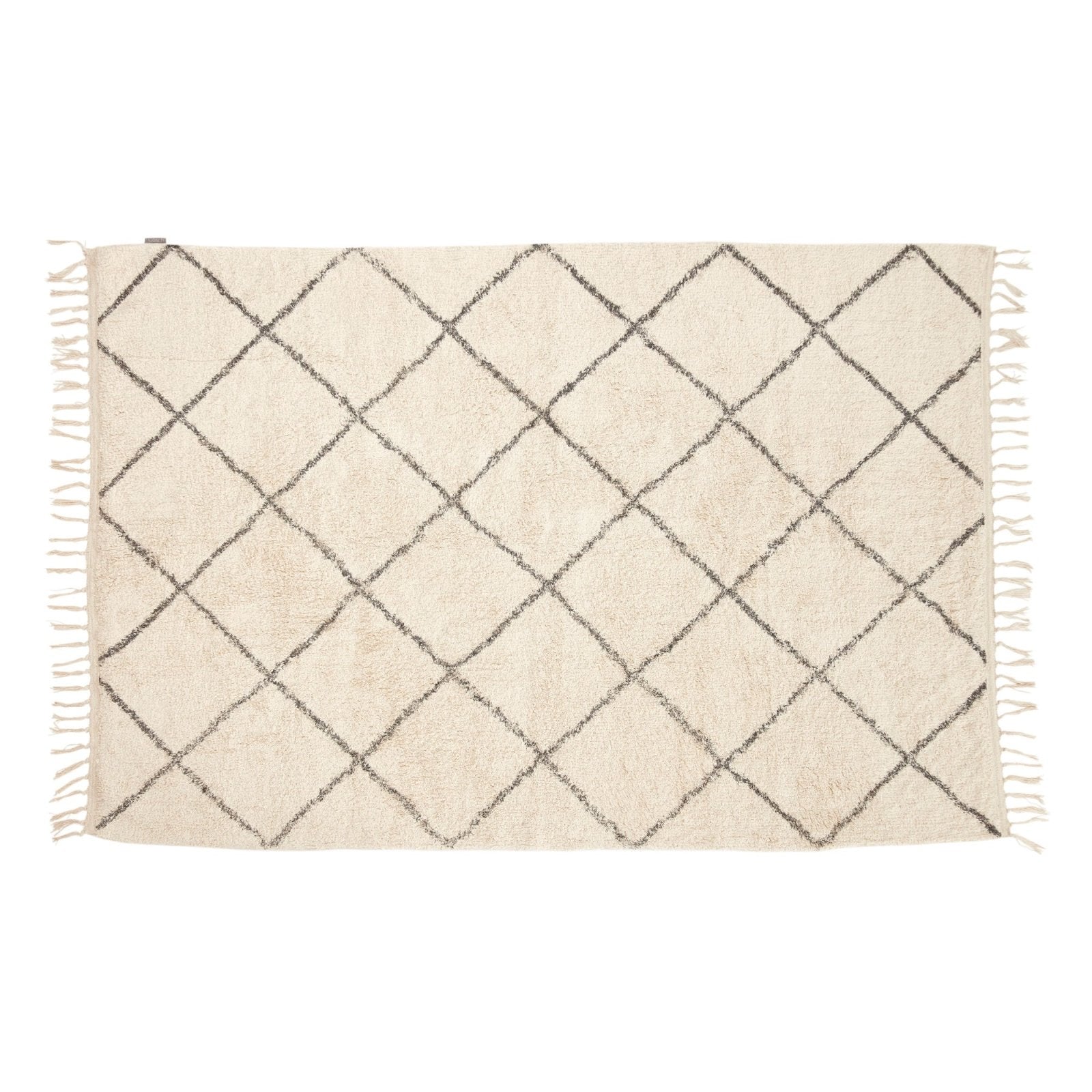 Hübsch Rhomb Matta 120x180, Offwhite - Azalea Home