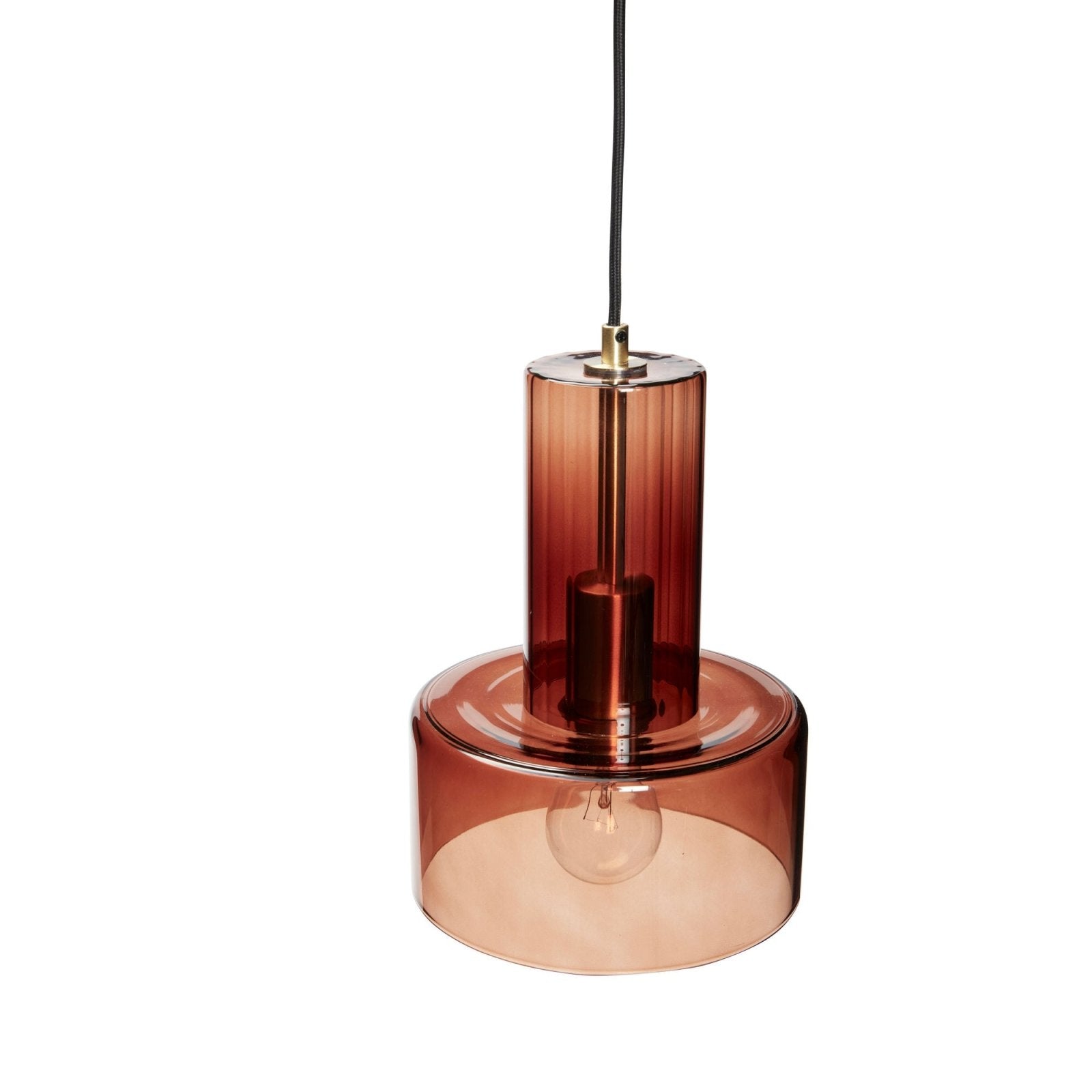Hübsch Ripple Pendellampa, Brun - Azalea Home