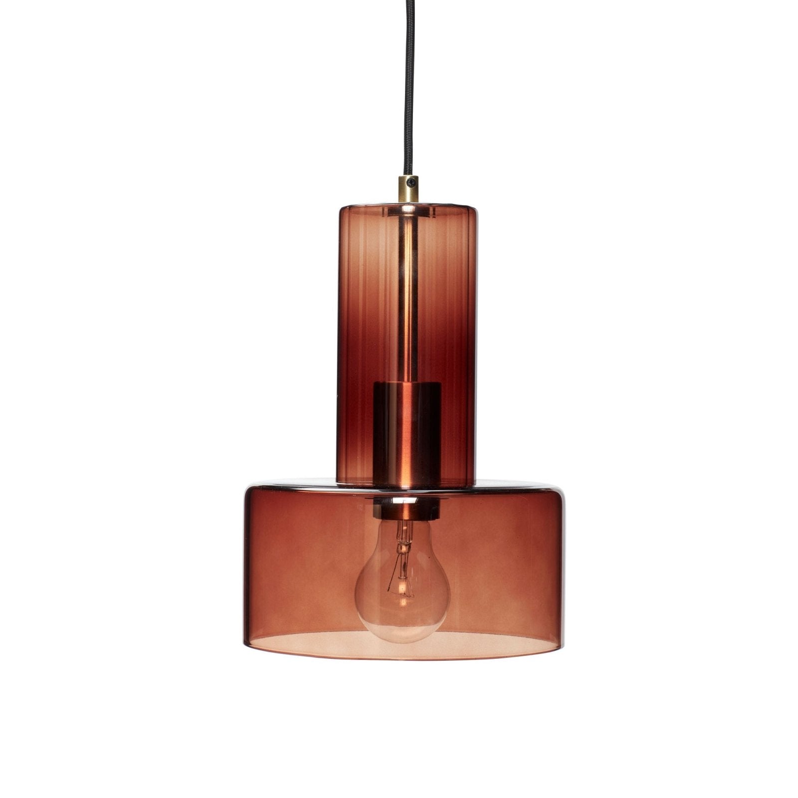 Hübsch Ripple Pendellampa, Brun - Azalea Home