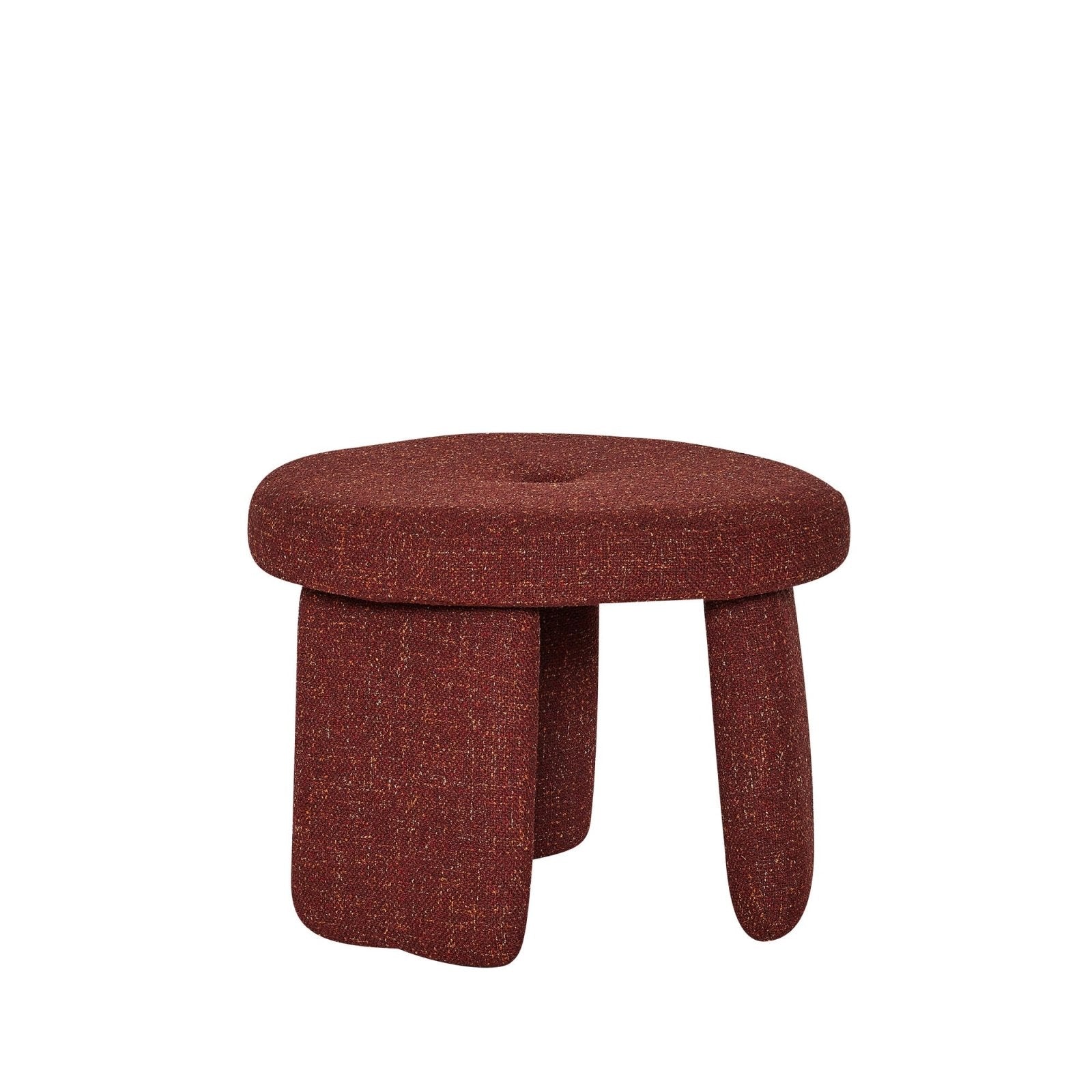 Hübsch Rocco Puff, Röd - Azalea Home