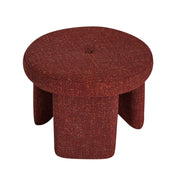 Hübsch Rocco Puff, Röd - Azalea Home
