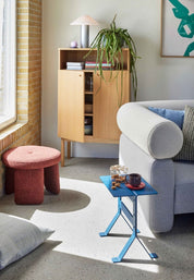 Hübsch Rocco Puff, Röd - Azalea Home