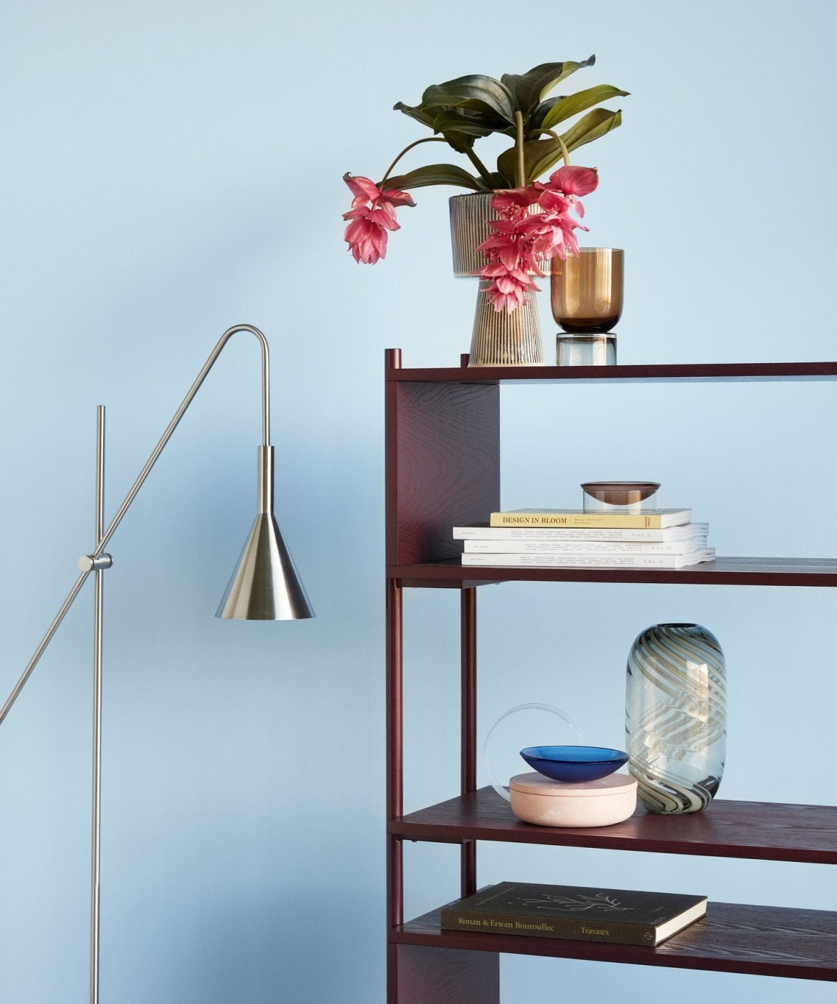 Hübsch Rope Golvlampa, Nickel - Azalea Home