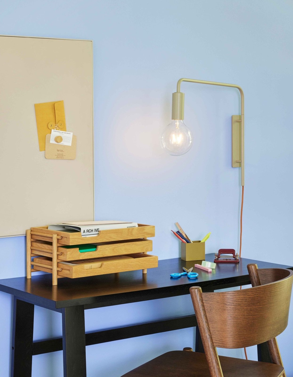 Hübsch Serendipity Vägglampa, Sand - Azalea Home