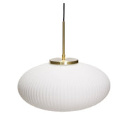 Hübsch Serene Pendel Ellipse, Vit - Azalea Home