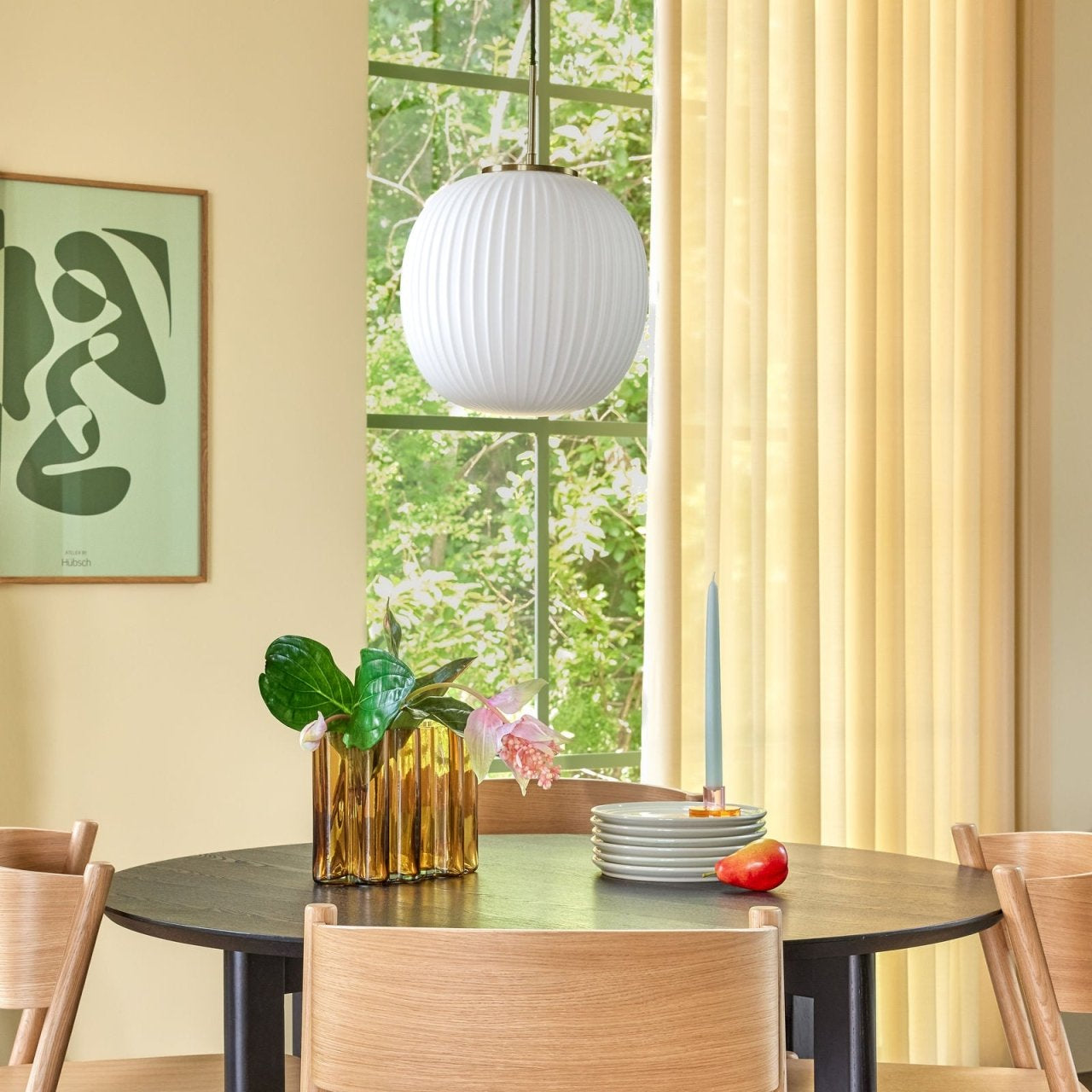 Hübsch Serene Pendel Ø32, Vit - Azalea Home