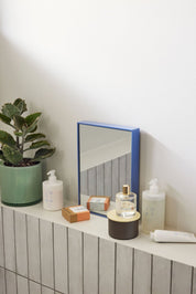 Hübsch Shine Spegel, Blå - Azalea Home