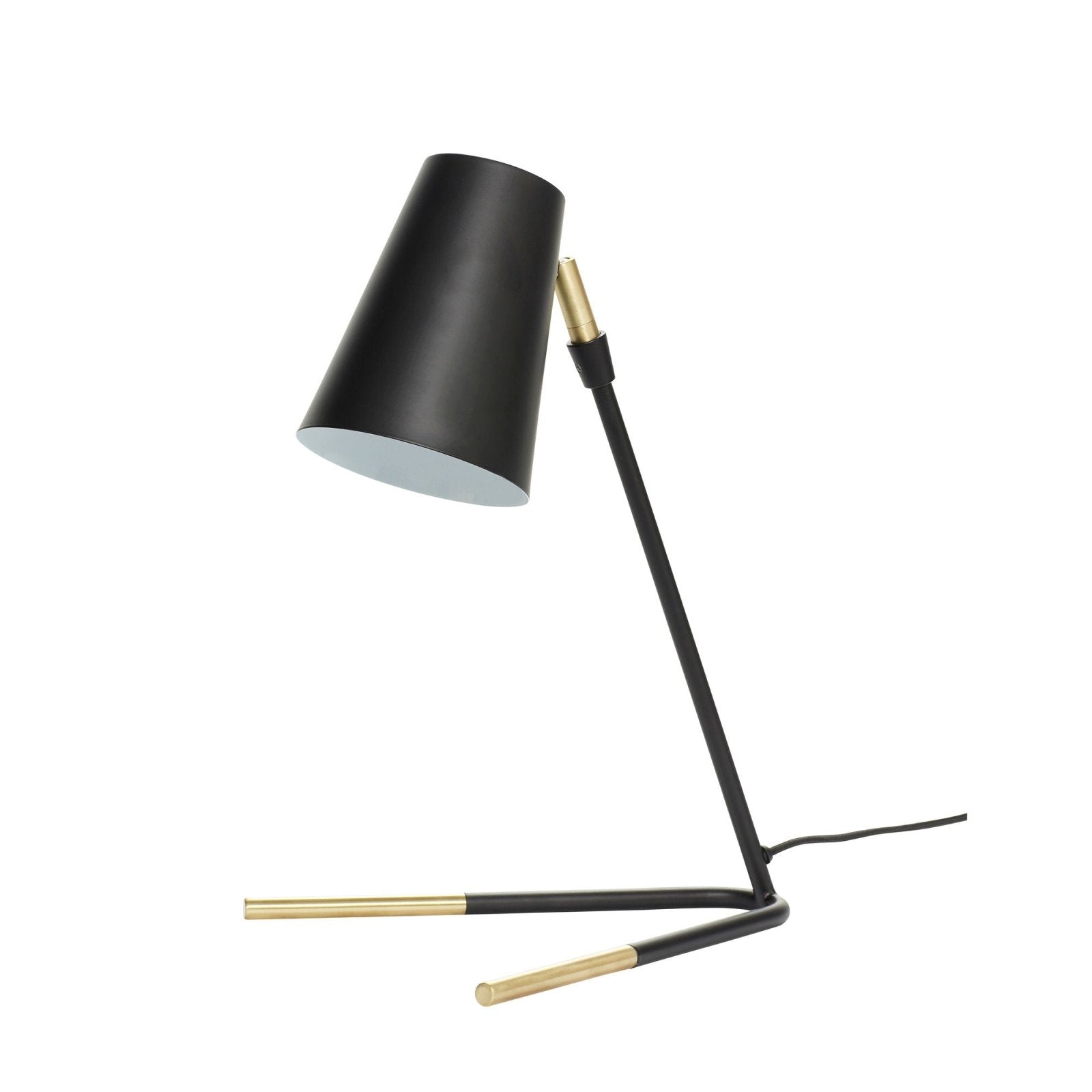 Hübsch Slant Bordslampa, Svart - Azalea Home