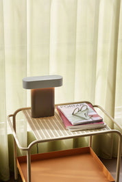 Hübsch Sleek Bordslampa, Brun/grå - Azalea Home
