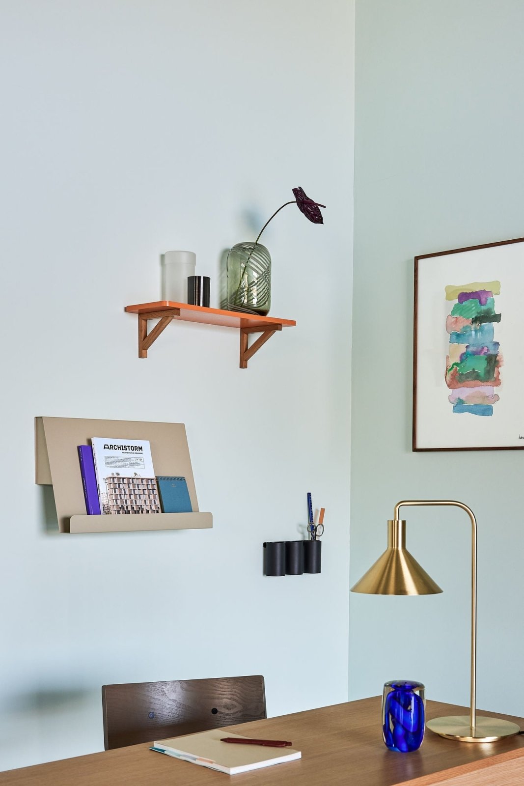 Hübsch Solo Bordslampa, Mässing - Azalea Home