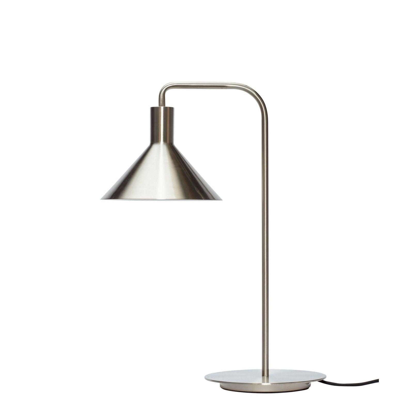 Hübsch Solo Bordslampa, Nickel - Azalea Home