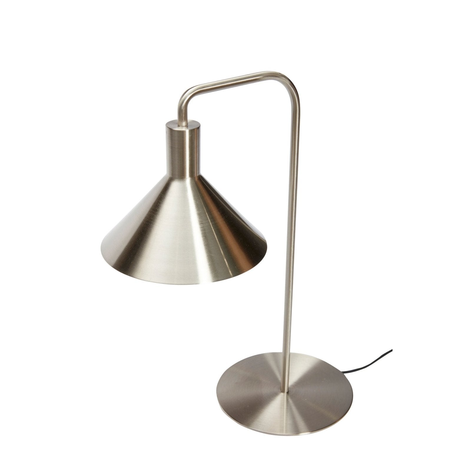 Hübsch Solo Bordslampa, Nickel - Azalea Home