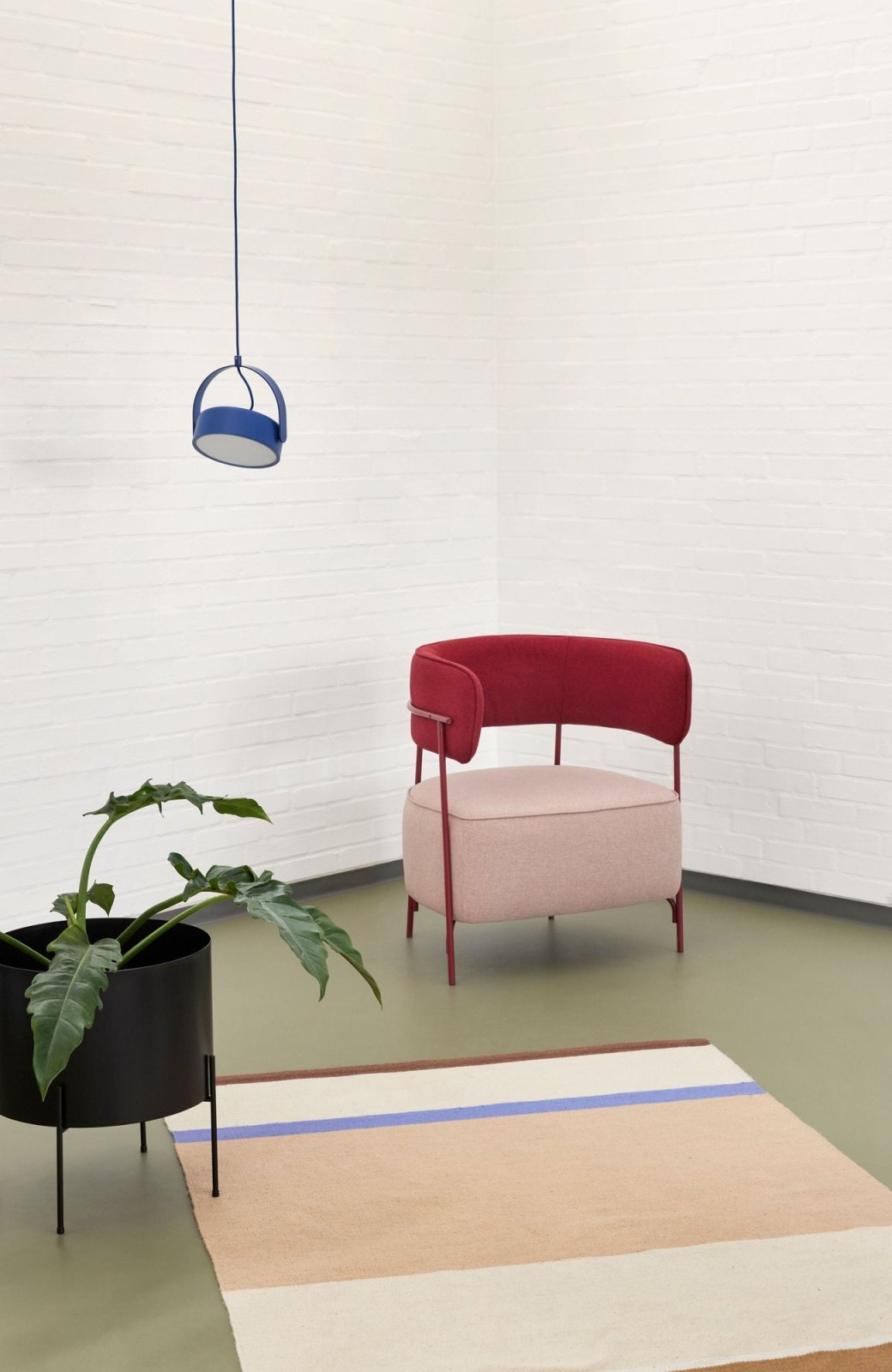 Hübsch Stage Taklampa, Blå - Azalea Home