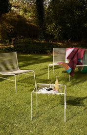 Hübsch String Utomhusfåtölj, Ljusgrå - Azalea Home