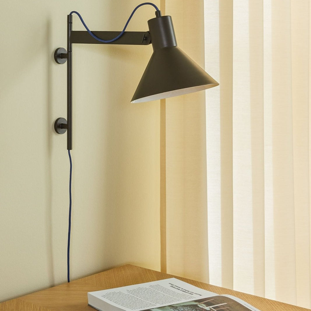 Hübsch Studio Vägglampa, Brun - Azalea Home