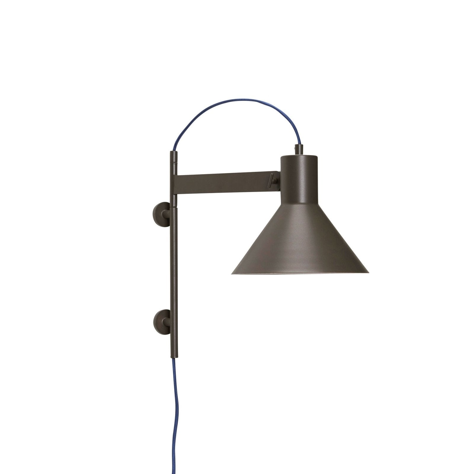 Hübsch Studio Vägglampa, Brun - Azalea Home