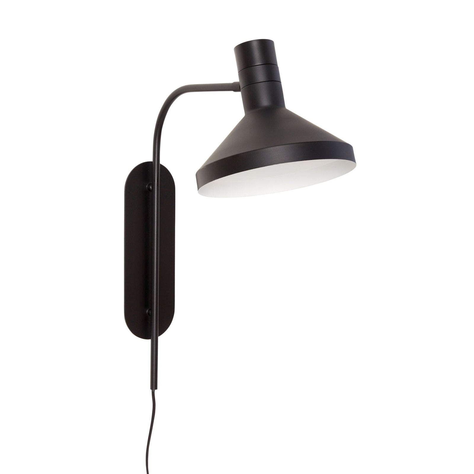 Hübsch Studio Vägglampa, Svart - Azalea Home