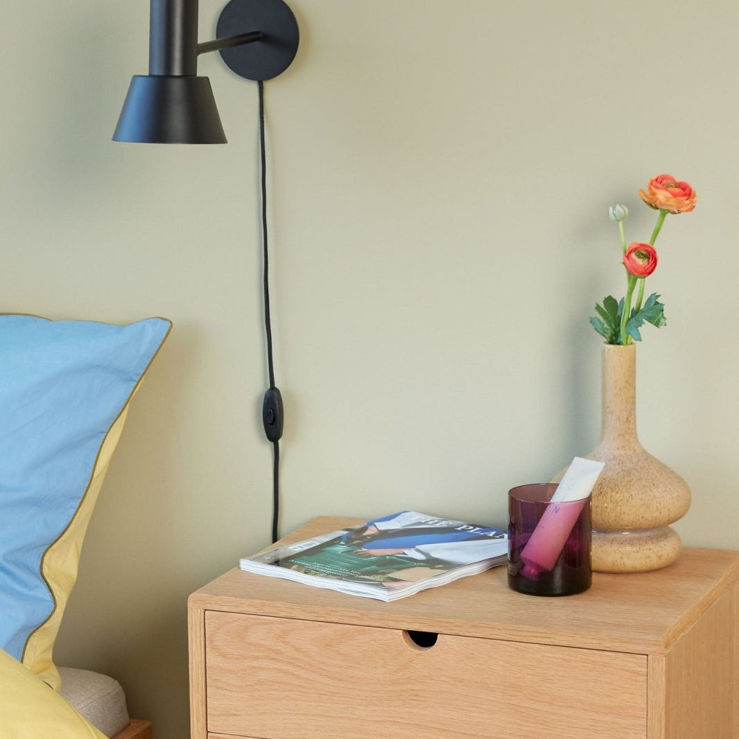 Hübsch Tap Vägglampa, Svart - Azalea Home