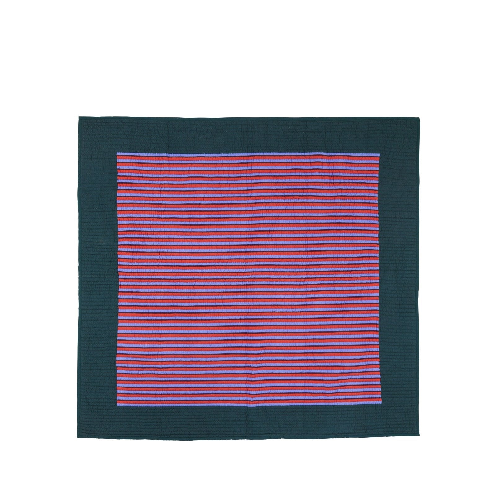 Hübsch Twist Överkast 260x260, Petrol - Azalea Home