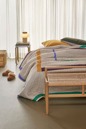 Hübsch Twist Överkast 260x260, Sand - Azalea Home