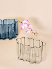Hübsch Umber Vas, Blå - Azalea Home