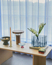 Hübsch Umber Vas, Blå - Azalea Home