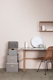 Hübsch Väggklocka Time Metall / Vit - Azalea Home